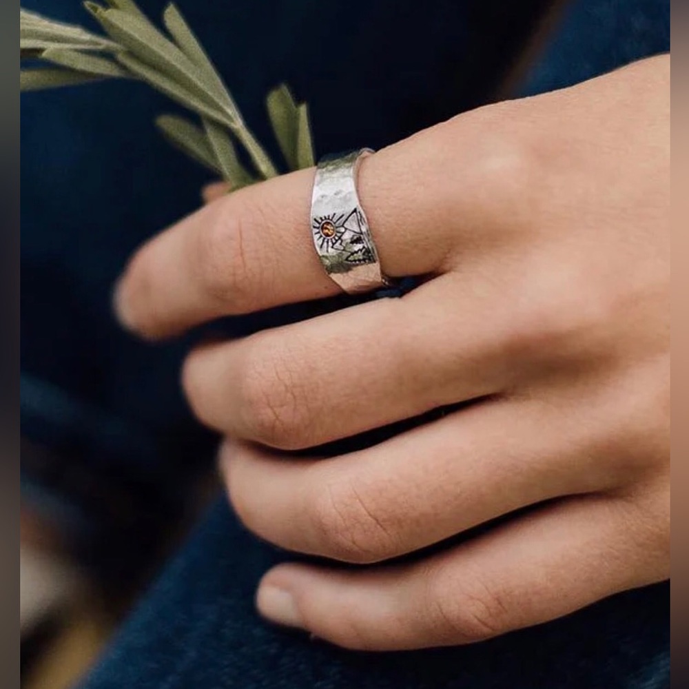 ✨3for$38 New FP Mountain Calling Bohemian Signet Ring - Picture 13 of 16